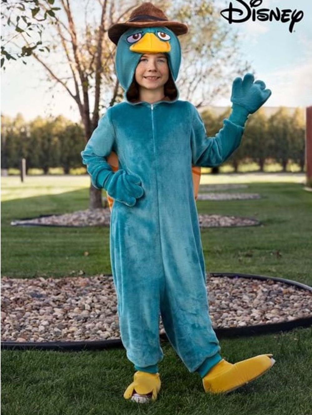 Disney Perry the Platypus Teal Kids One-Piece Costume